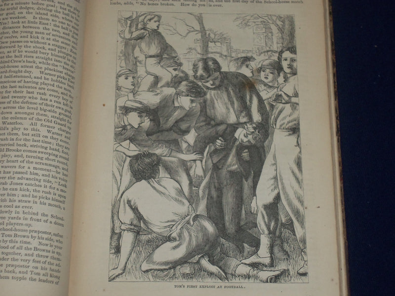 1870 TOM BROWN'S SCHOOL DAYS BOOK BY AN OLD BOY - NEW EDITION - ILLUS. - KD 2421