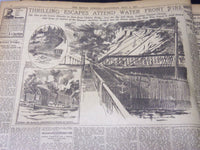 1904 JULY 6 THE BOSTON HERALD - LIGHTENING BOLTS SET FIRE TO WHARF - BH 383