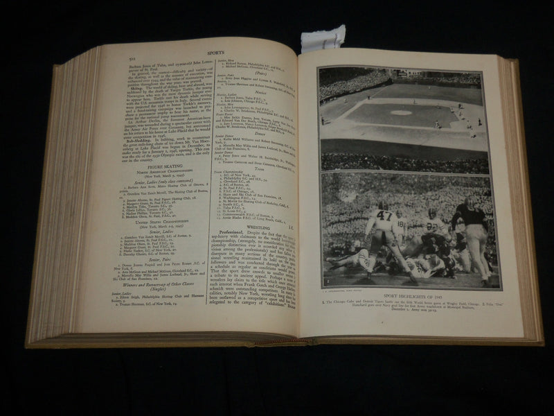 1946 COLLIER'S YEAR BOOK COVERING EVENTS OF THE YEAR 1945 - KD 6822
