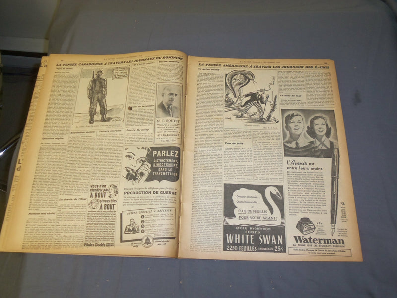 1942 SEP 5 LA PATRIE NEWSPAPER-L'ARMEE BRITANNIQUE A L'OFFENSIVE ENEGYPTE-FR2120