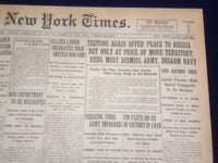 1918 FEBRUARY 24 NEW YORK TIMES - TEUTONS AGAIN OFFER PEACE TO RUSSIA - NT 8242