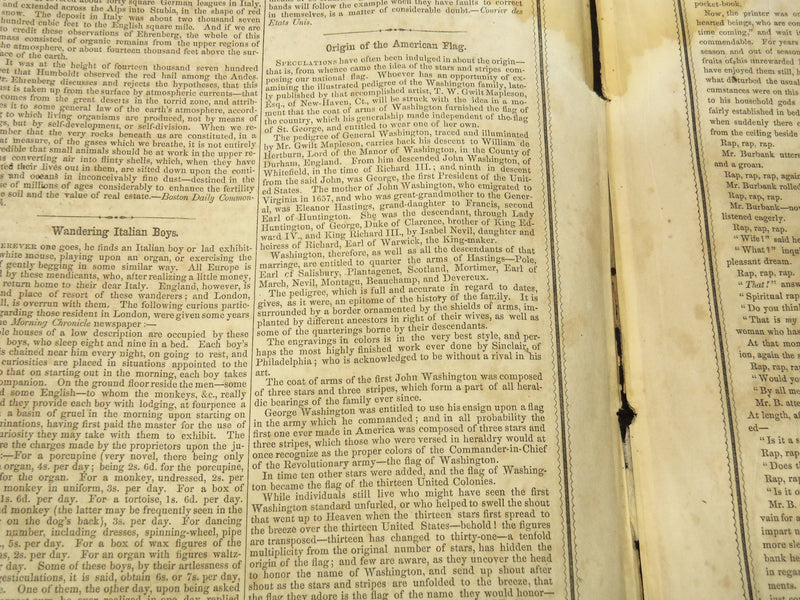 1851 MAY 17 BOSTON MUSEUM NEWSPAPER - HENRY W. LONGFELLOW - JOHNSON - NP 9024