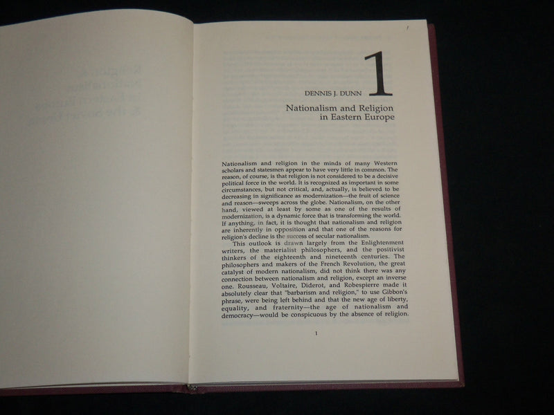1987 RELIGION AND NATIONALISM IN EASTERN EUROPE & SOVIET BOOK BY DUNN - KD 6918