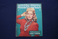 1944 FEBRUARY MODERN SCREEN MAGAZINE - LANA TURNER COVER - E 17267