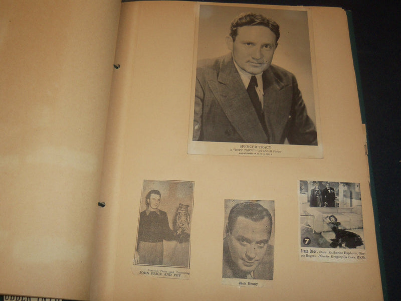HOLLYWOOD MOVIE STAR SCRAPBOOK - TRACY - LOMBARD - GREAT PHOTOS - 7A