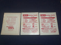 1980-82 CLIFTON FIGHTING MUSTANDS FOOTBALL PROGRAMS - LOT OF 3 - ST 5503G