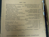 1905-1906 THE ATLANTIC MONTHLY MAGAZINE LOT 11 - STORIES & ARTICLES - WR 341Q