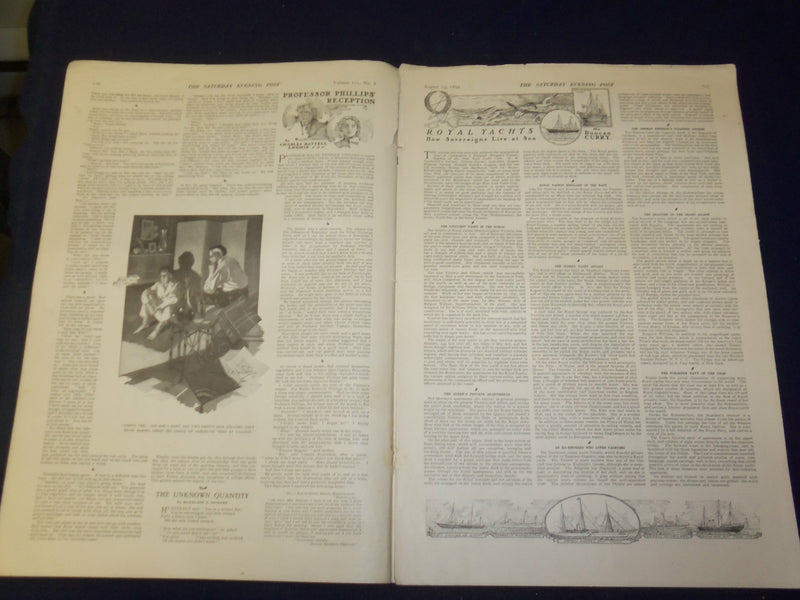 1899 AUG 19 THE SATURDAY EVENING POST MAGAZINE -ECCENTRICITIES OF GENIUS- B 6714