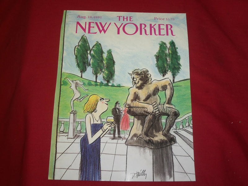 1991 AUGUST 19 NEW YORKER MAGAZINE FRONT COVER ONLY - GREAT ART FOR FRAMING
