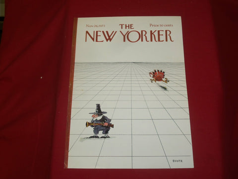 1973 NOVEMBER 26 NEW YORKER MAGAZINE FRONT COVER ONLY - GREAT ART FOR FRAMING