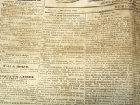 1833-1834 PORTLAND ADVERTISER OF MAINE NEWSPAPER LOT OF 9 ISSUES - NP 3297I