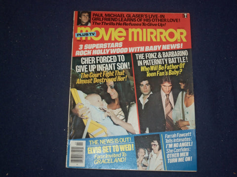 1977 FEBRUARY MOVIE MIRROR MAGAZINE - ELVIS PRESLEY - PHOTOS & STORIES - ST 5930
