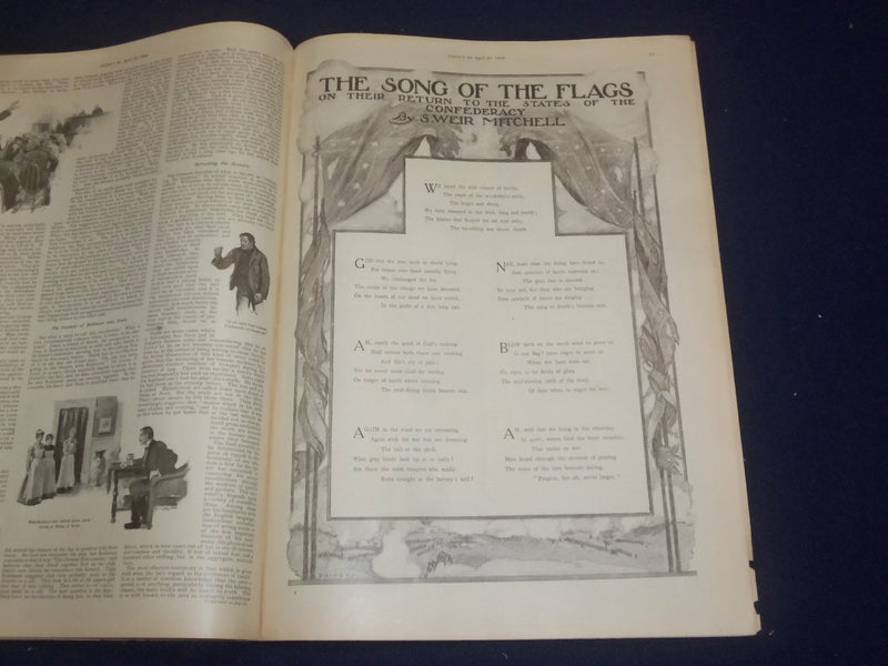 1906 APRIL 21 COLLIER'S MAGAZINE - GOSSIP, DRAW BY A. B. FROST - ST 6785