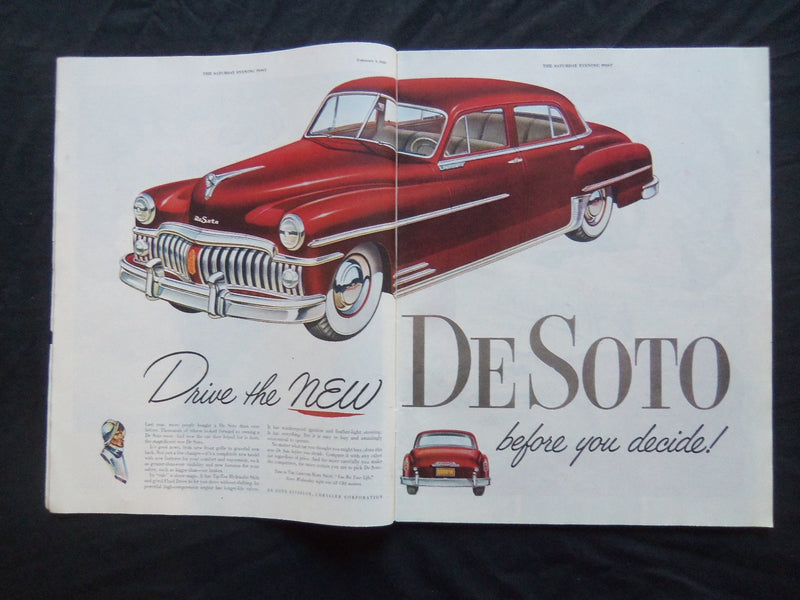1950 FEBRUARY 4 THE SATURDAY EVENING POST MAGAZINE - ILLUSTRATED COVER - SP 1814