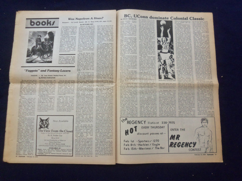 1979 FEBRUARY 14 ESPLANADE NEWSPAPER - JIM BAILEY - JAMES TOBACK - NP 6814