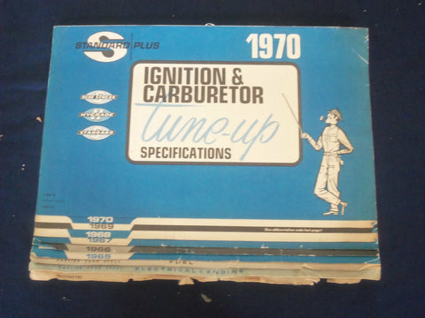1970 STANDARD PLUS IGNITION & CARBURETOR TUNE UP SPECIFICATIONS - J 6466