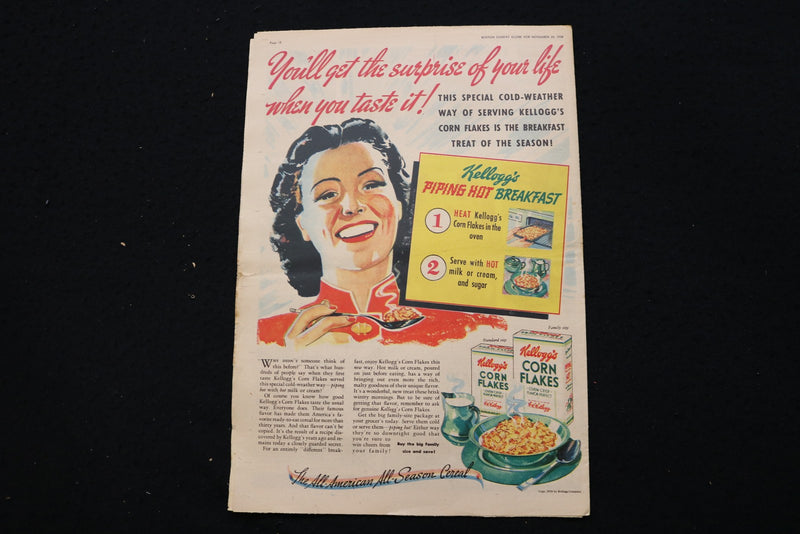 1938 NOVEMBER 20 BOSTON SUNDAY GLOBE MAGAZINE - MICKEY ROONEY COVER - E 25551