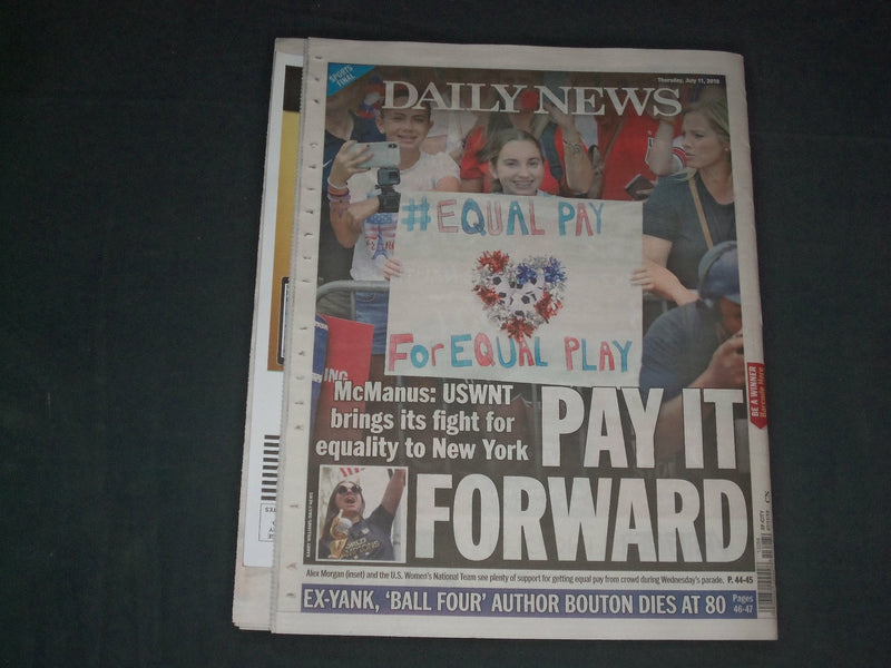 2019 JULY 11 NEW YORK DAILY NEWS NEWSPAPER - MEGAN RAPINOE - MEGAN AMERICA GREAT
