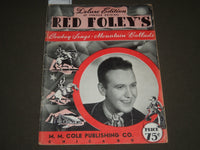1941 RED FOLEY'S COWBOY SONGS SOFTCOVER BOOK - DELUXE EDITION - J 2537