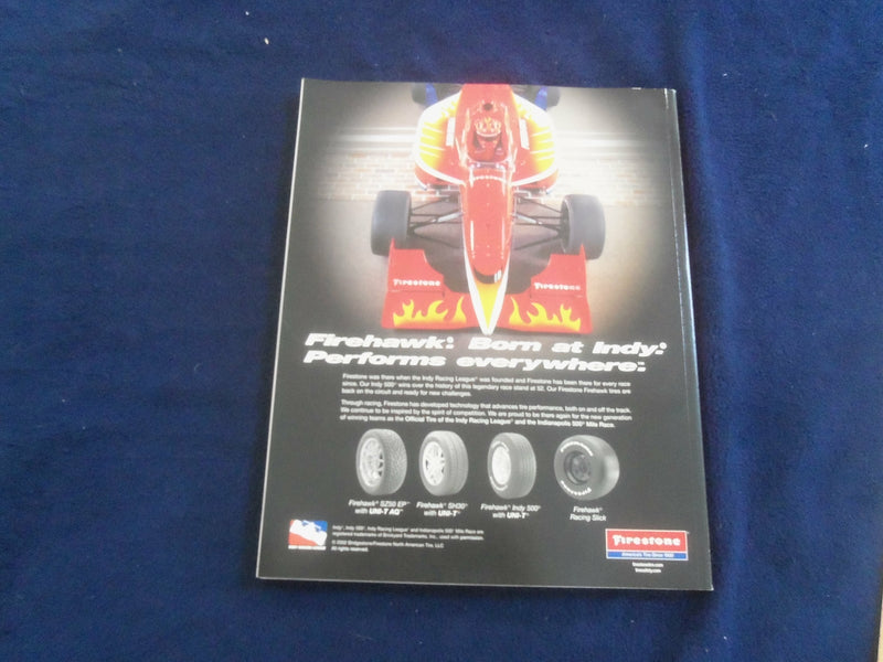2002 MAY 26 86TH INDIANAPOLIS 500 RACING PROGRAM - GREAT PHOTOS - SP 6599M