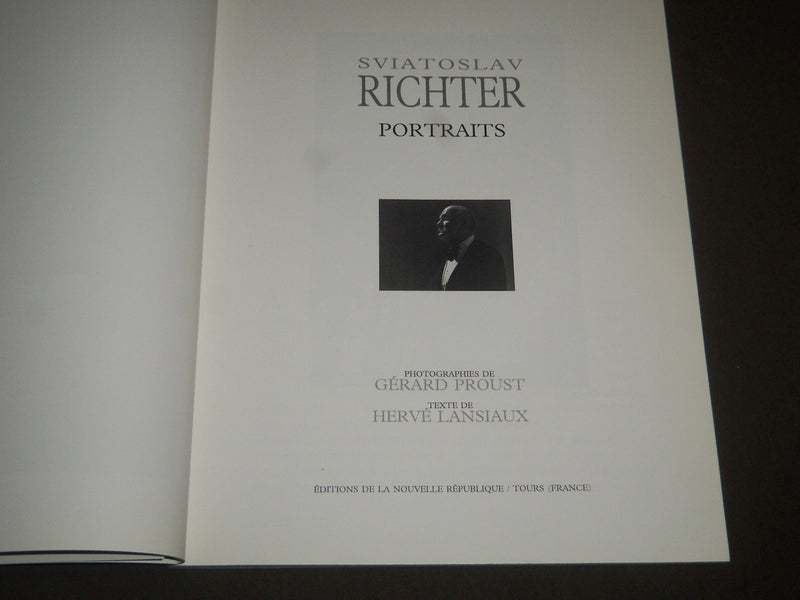 1994 S VIATOSLAV RICHTER PORTRAITS BY HERVE LANSIAUX SOFTCOVER BOOK - I 1200