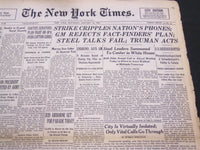 1946 JANUARY 12 NEW YORK TIMES - STRIKE CRIPPLES PHONES - NT 4242