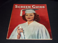 1945 MAY SCREEN GUIDE MAGAZINE - SHIRLEY TEMPLE FRONT COVER - E 20139