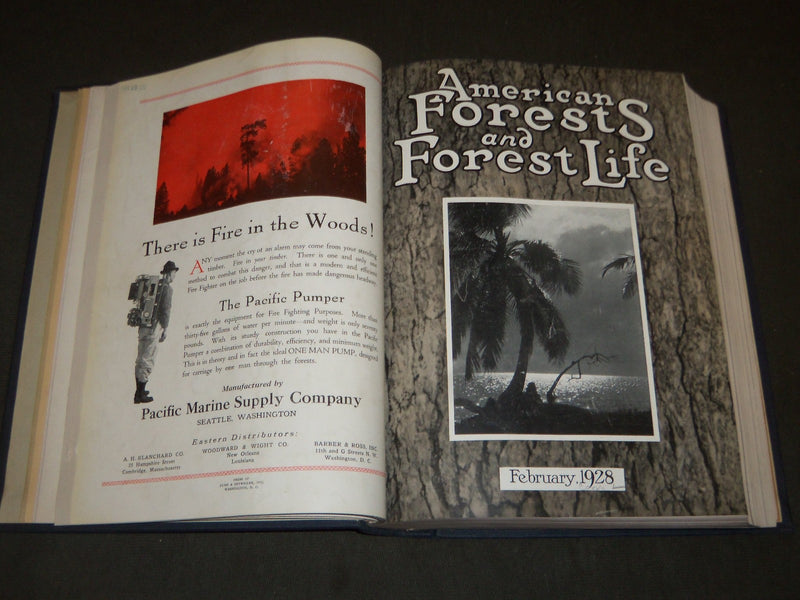 1928 JAN-DEC AMERICAN FORESTS & FOREST LIFE MAGAZINE BOUND VOLUME - R 405
