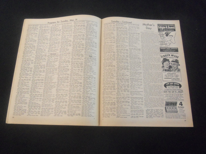 1935 MAY 18 RADIO GUIDE MAGAZINE - GETRUDE NIESEN ILLUSTRATED COVER - SP 9517B