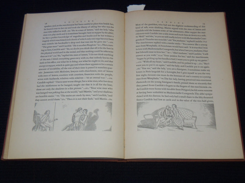 1936 CANDIDE BOOK BY JEAN FRANCOIS MARIE AROUET DE VOLTAIRE - KENT - KD 7916