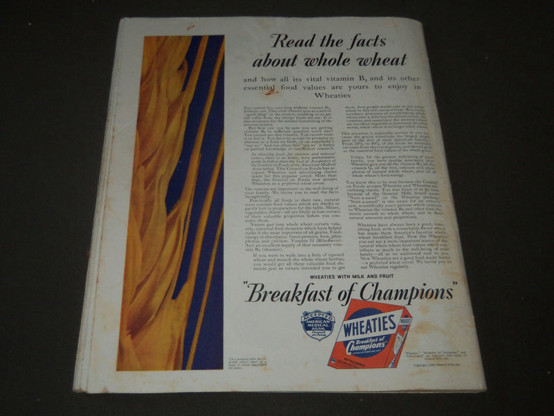 1940 SEPT 28 THE SATURDAY EVENING POST MAGAZINE - ILLUSTRATED COVER - SP 378