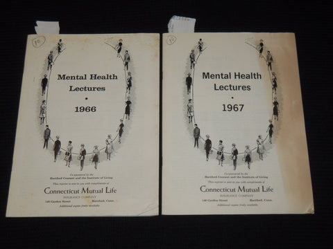 1966-1967 MENTAL HEALTH LECTURES - CONNECTICUT MUTUAL LIFE CO. LOT OF 2 - K 591