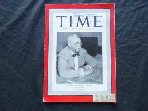 1940 OCTOBER 7 TIME MAGAZINE - DEFENSE COMMISSIONER WILLIAM S. KNUDSEN - T 733