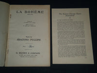 1898 GIACOMO PUCCINI LIBRETTOS PROGRAM LOT OF 3 - LA BOHEME - SCHICCHI - J 4089