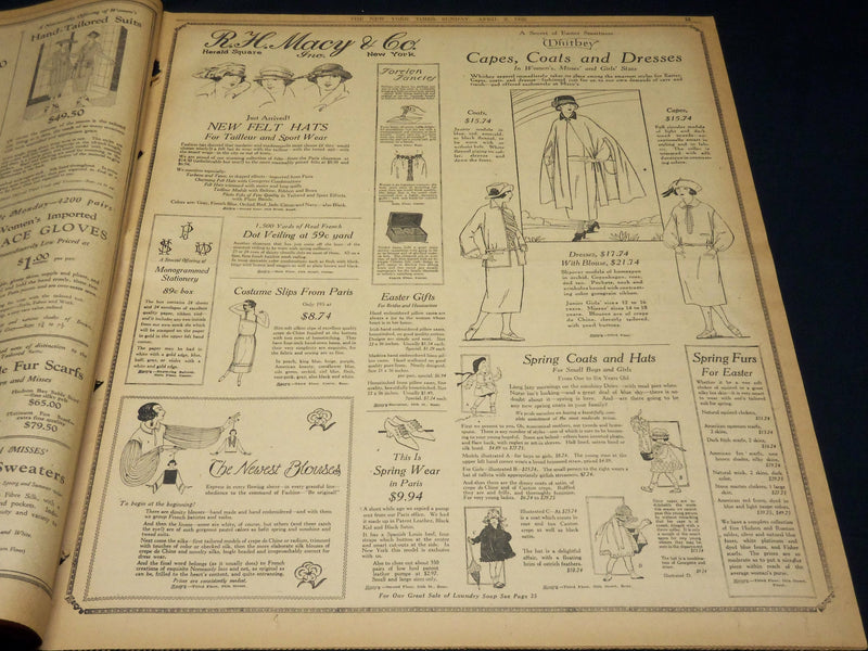 1922 APRIL 2 NEW YORK TIMES NEWSPAPER - 6,000 COAL MINES ARE IDLE - NT 8573
