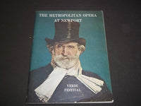 1967 METROPOLITAN OPERA AT NEWPORT RHODE ISLAND BOOK - VERDI FESTIVAL - II 2558