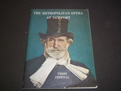 1967 METROPOLITAN OPERA AT NEWPORT RHODE ISLAND BOOK - VERDI FESTIVAL - II 2558