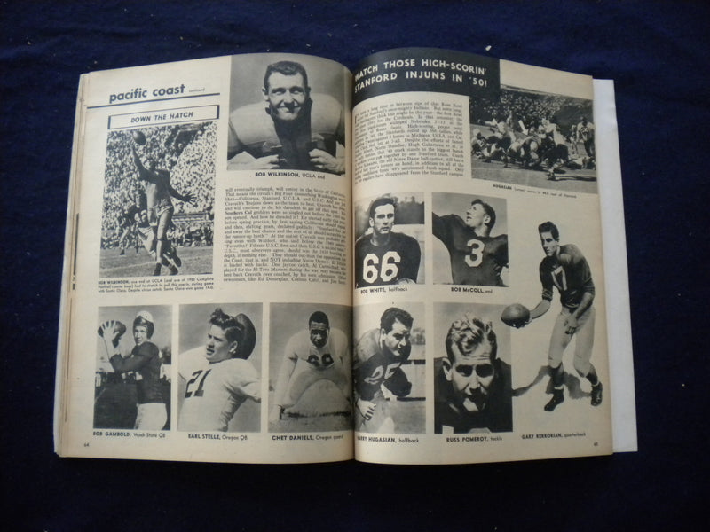 1950 COMPLETE FOOTBALL MAGAZINE - BOB WILLIAMS, NOTRE DAME - B 439J