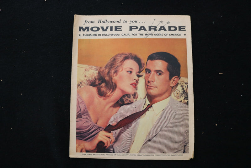 1960 MOVIE PARADE MAGAZINE - JANE FONDA & ANTHONY PERKINS COVER - E 26331