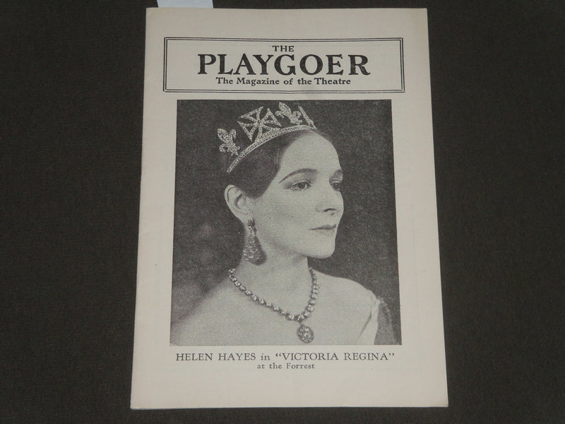 1938 DECEMBER 26 THE PLAYGOER HELEN HAYES IN VICTORIA REGINA PROGRAM - J 2409