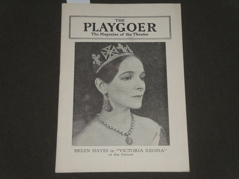 1938 DECEMBER 26 THE PLAYGOER HELEN HAYES IN VICTORIA REGINA PROGRAM - J 2409