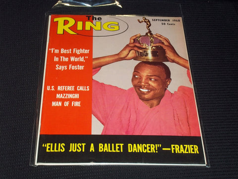 1968 SEPTEMBER THE RING MAGAZINE - FOSTER FRONT COVER - E 4598