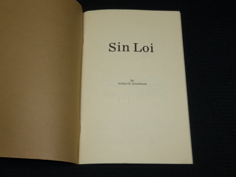 1988 SIN LOI SOFTCOVER BOOK BY ARTHUR B. GREATHEAD - J 6885