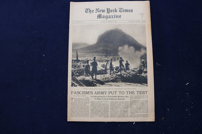 1935-1936 NEW YORK TIMES MAGAZINE SECTIONS - LOT OF 3 - NP 8860
