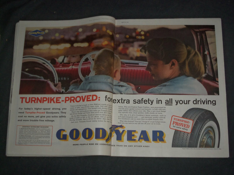 1961 APRIL 29 THE SATURDAY EVENING POST MAGAZINE - ILLUSTRATED COVER - SP 2481V