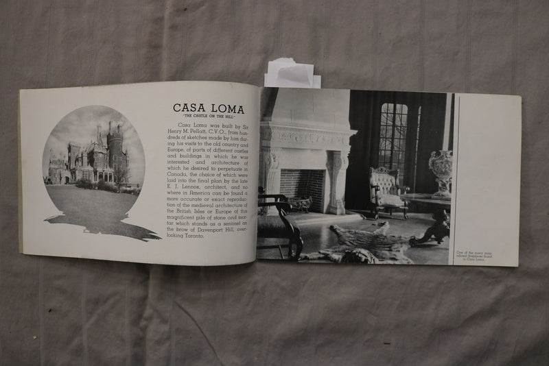 1930'S CASA LOMA - CANADA'S FAMOUS CASTLE VIEW BOOK - SOFTCOVER - K 3472