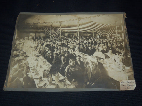 1910 WM. MARSHALL CLASS BANQUET MOUNTED PHOTO - 14 1/2x11 - #174