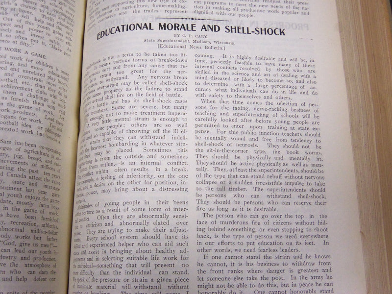 1920 JANUARY-DECEMBER JOURNAL OF EDUCATION BOUND VOLUME - COMPLETE YEAR - R 930