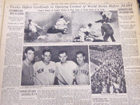 1942 WORLD SERIES YANKEES DEFEAT CARDINALS 4-1 NEW YORK TIMES NEWSPAPER LOT OF 4