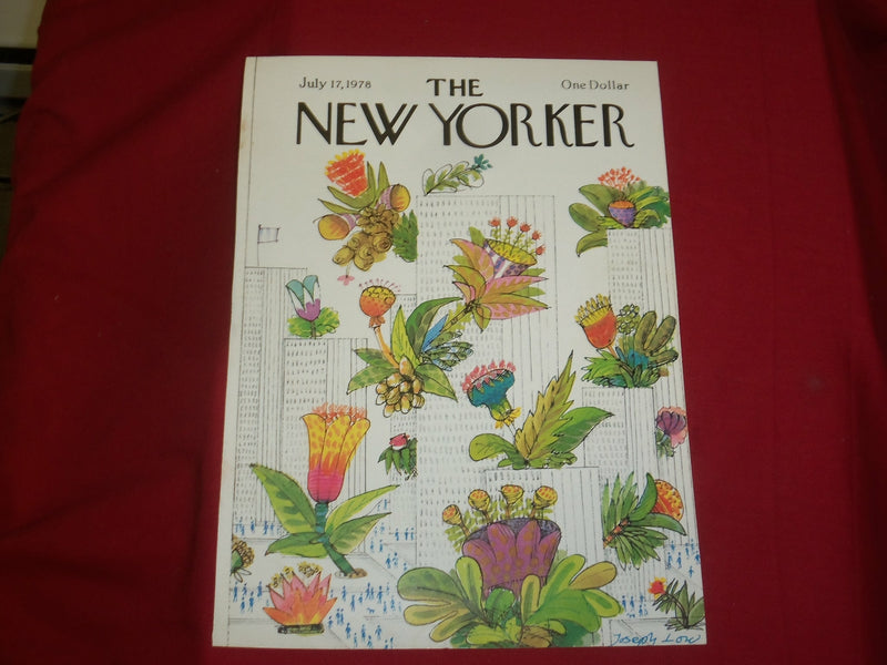 1978 JULY 17 NEW YORKER MAGAZINE FRONT COVER ONLY - GREAT ART FOR FRAMING